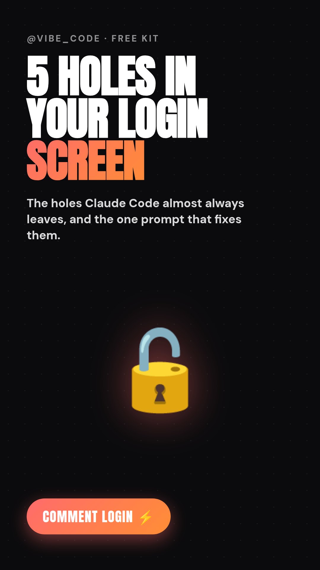 The Login Lockdown Prompt: 5 holes in your login screen