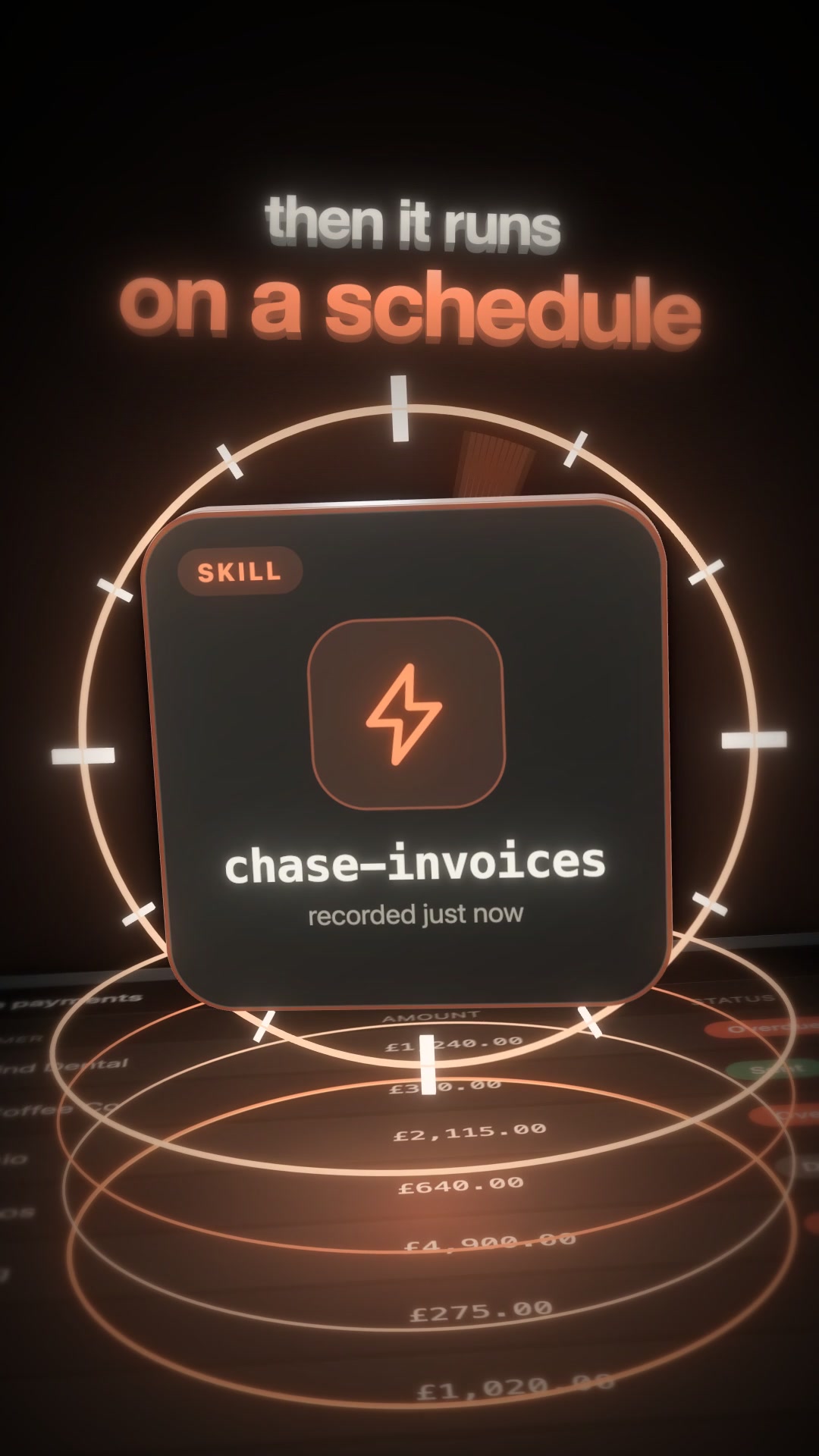 Record It Once: a recorded skill running on a schedule